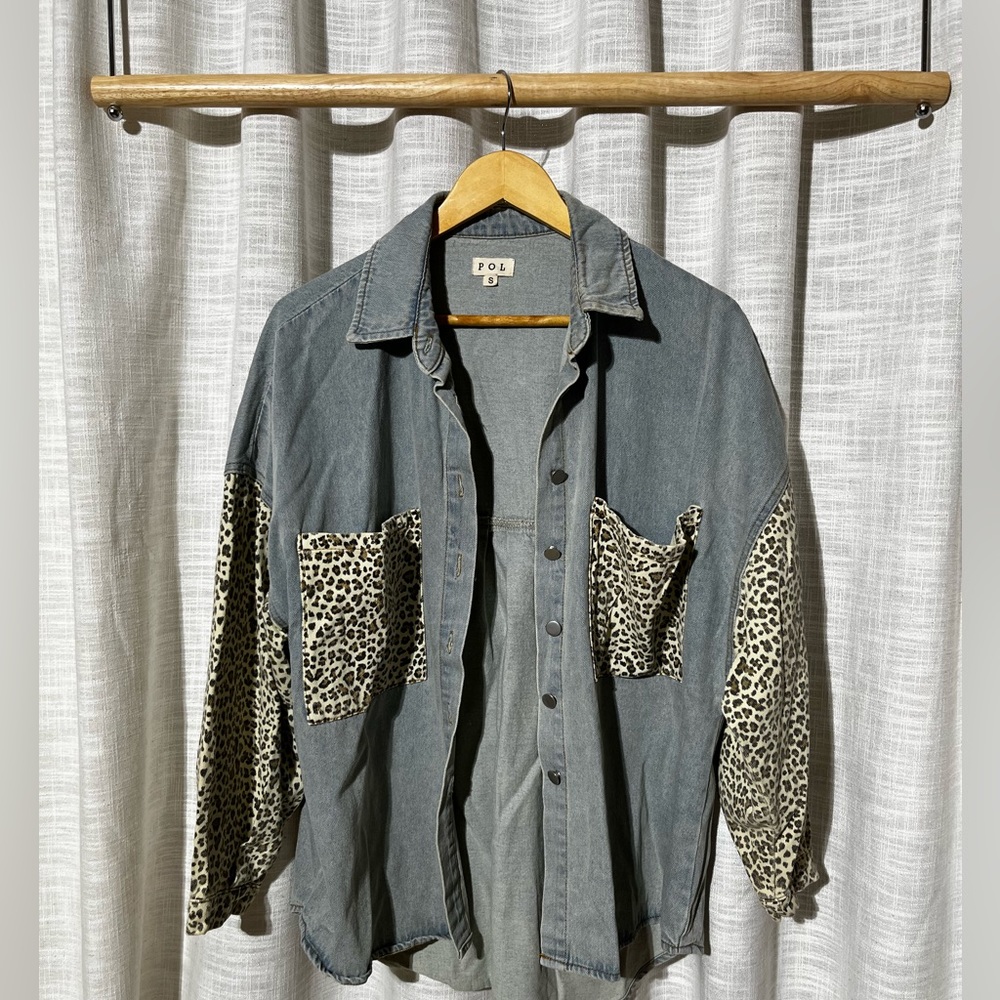 POL Denim Button Up
